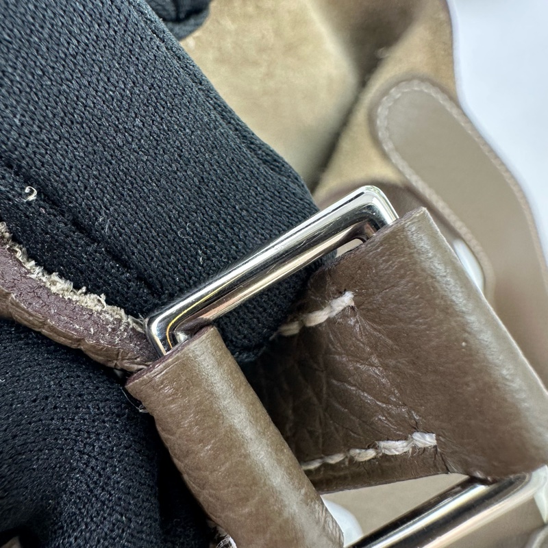 HERMES PICOTIN 22 大象灰銀扣菜籃子 U Stamp-13