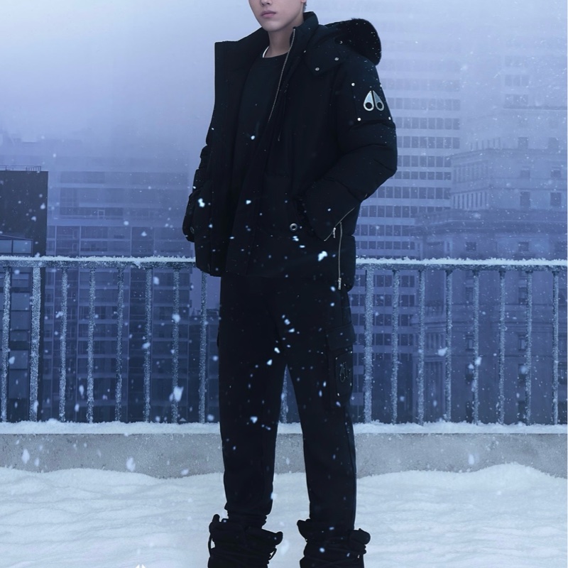 Moose Knuckles -男款 3Q 毛領連帽羽絨服 #S M 好價-1