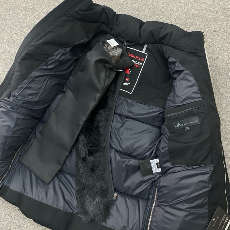 Moose Knuckles -男款 3Q 毛領連帽羽絨服 #S M 好價-3