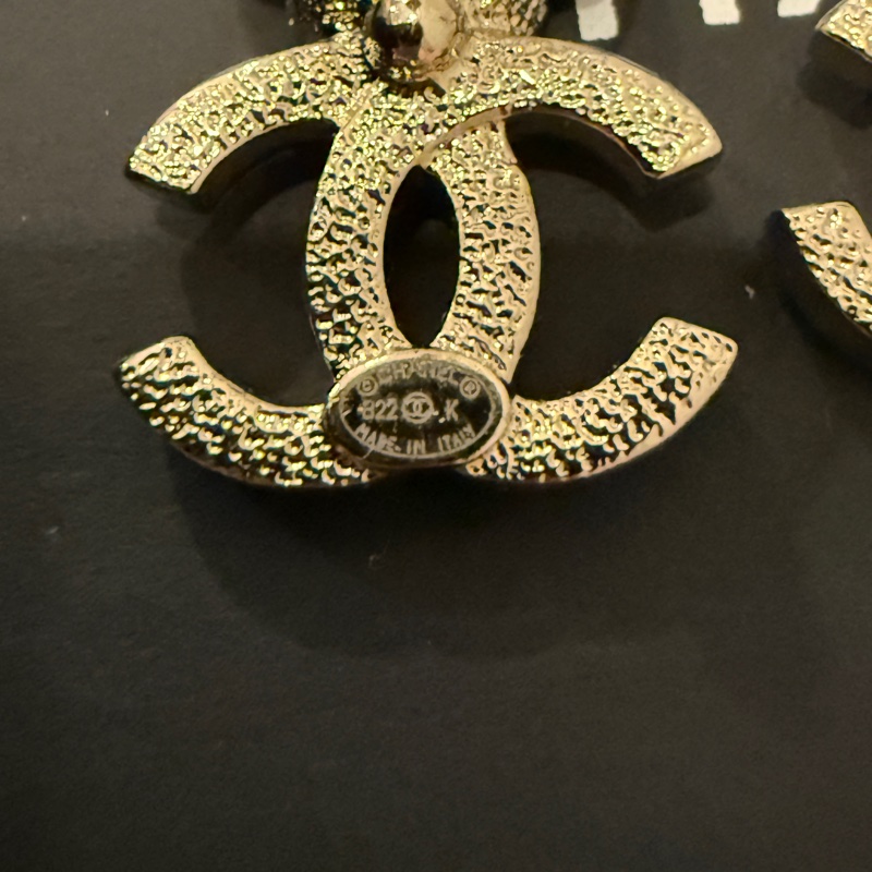 Chanel 22K 山茶花耳環-4