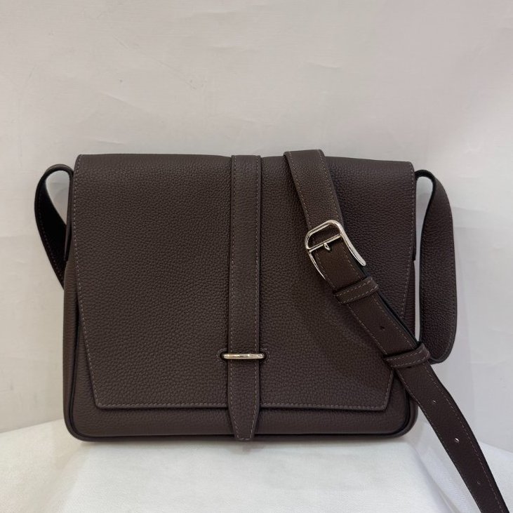 Hermes深咖steve light junior 斜背包-0