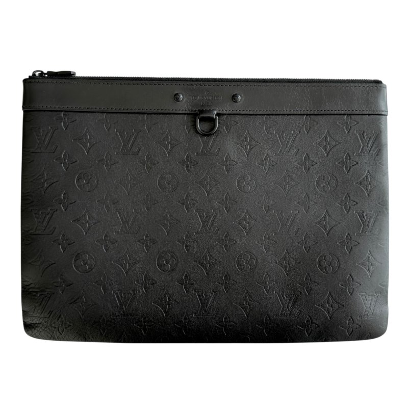 LOUIS VUITTON Shadow Discovery 老花壓紋 手包-1