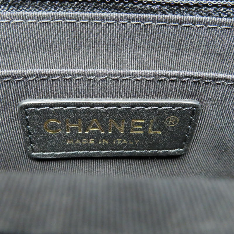 黑色 牛皮 Urban Spirit 後背包 金釦【CHANEL 香奈兒】 A91121-6