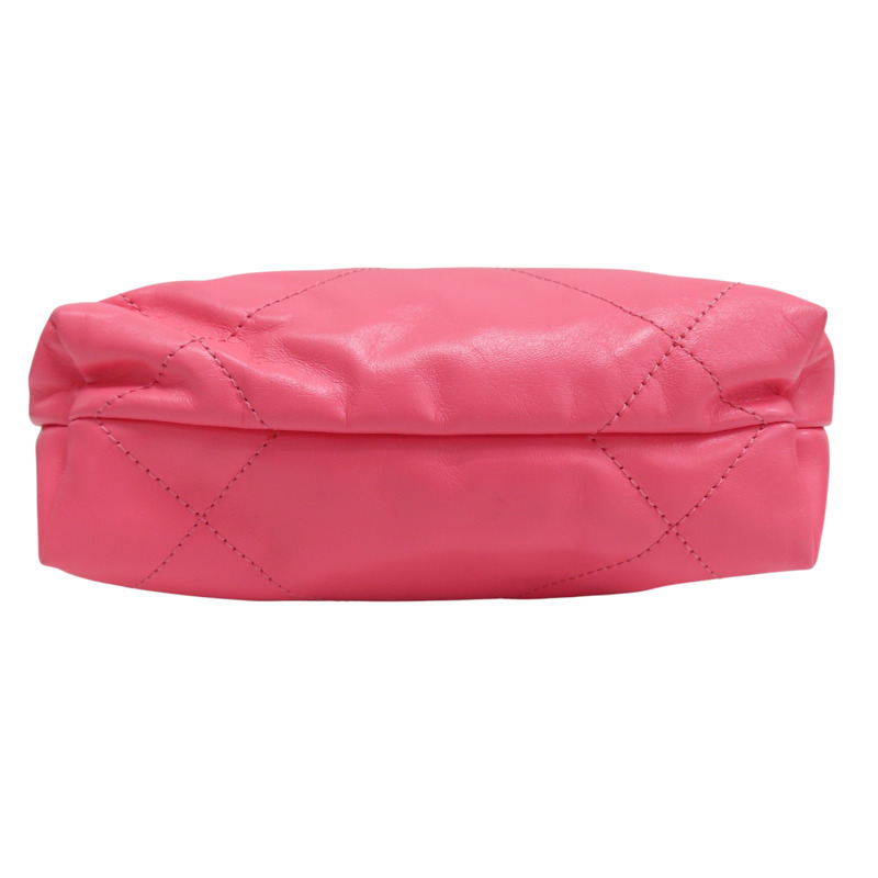 粉色 牛皮 22 mini 鏈帶肩背包【CHANEL 香奈兒】 AS3980-3