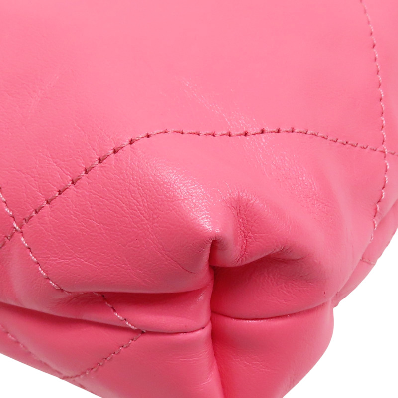 粉色 牛皮 22 mini 鏈帶肩背包【CHANEL 香奈兒】 AS3980-9