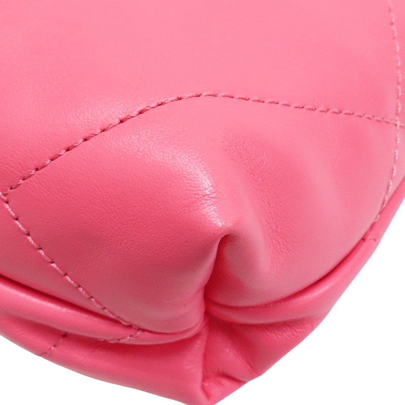 粉色 牛皮 22 mini 鏈帶肩背包【CHANEL 香奈兒】 AS3980-11