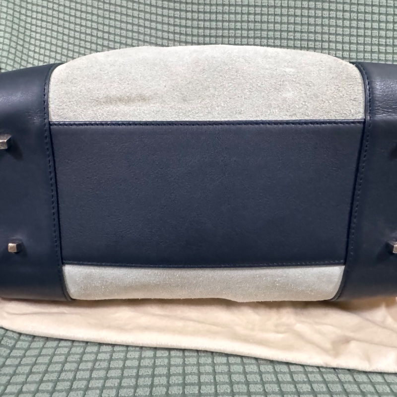 Loewe Amazona 小號 麂皮 拼色 加固邊角 手提包-8