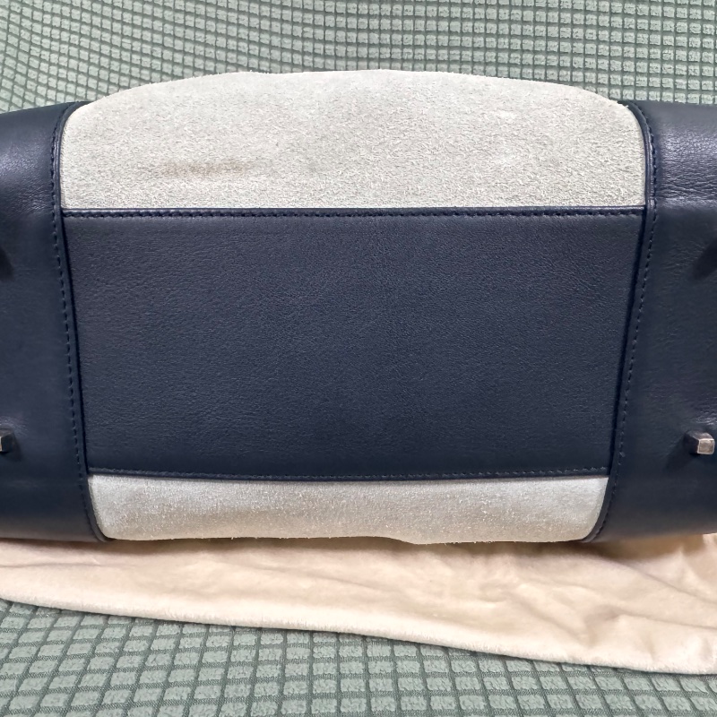 Loewe Amazona 小號 麂皮 拼色 加固邊角 手提包-9