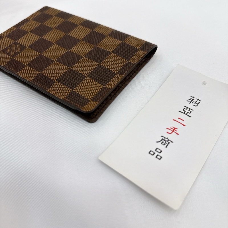 莉亞精品♡LV 棋盤格護照套 二手-10