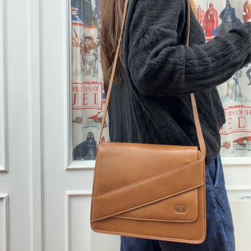 Valentino Garavani華倫天奴 真皮兩用包 斜背包 腋下包 義大利製-1