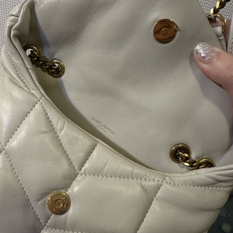 YSL PUFFER TOY羊皮革手袋-7