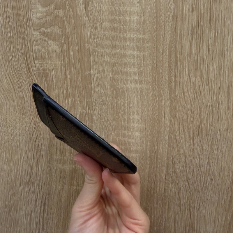 LV 原花拼黑牛皮Neo卡夾M60166-1