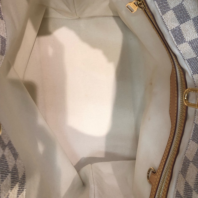 LV 白色棋盤格 PM Size Tote 海軍藍色織布肩帶XC175-23