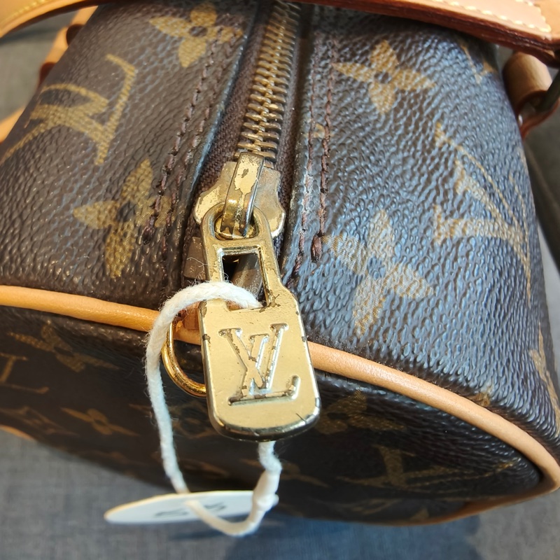 LOUIS VIUTTON 路易威登  Papillon 30 大號 老花色 男女通用 塗層帆布 手提包-7