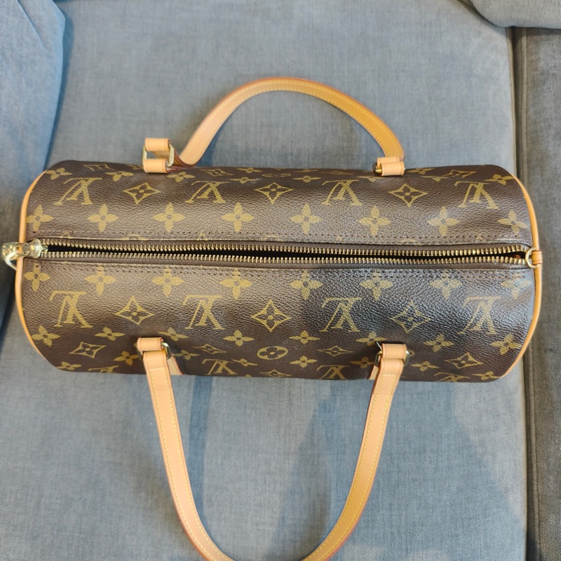 LOUIS VIUTTON 路易威登  Papillon 30 大號 老花色 男女通用 塗層帆布 手提包-11