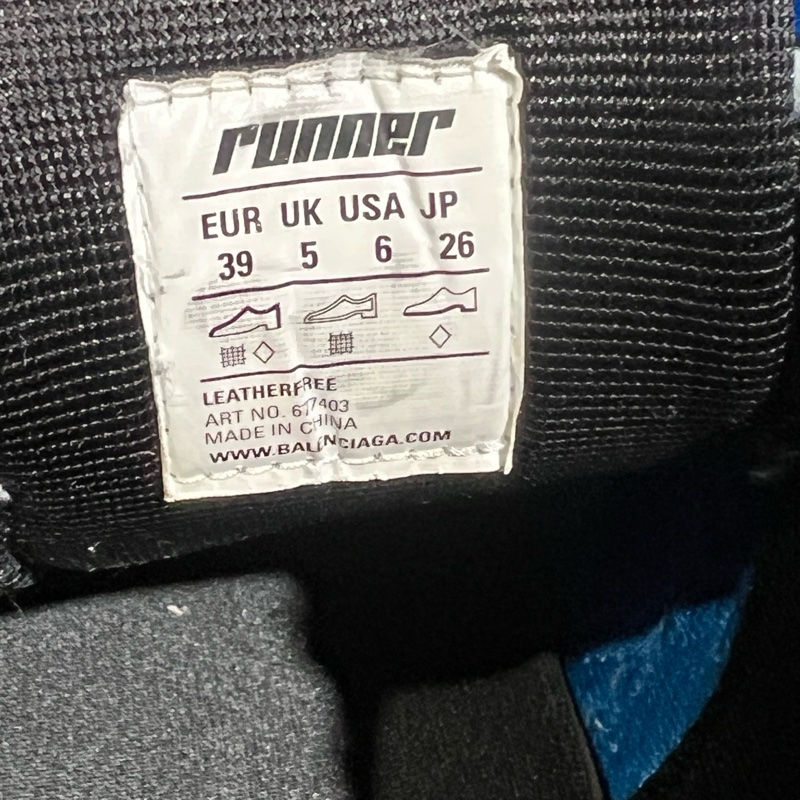 巴黎世家 Runer 藍白Eu39-7