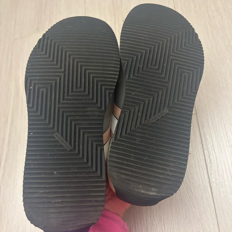 現貨商品 二手商品 Hermes 日本專櫃購入 正貨商品 經典灰粉色運動休閒鞋-9