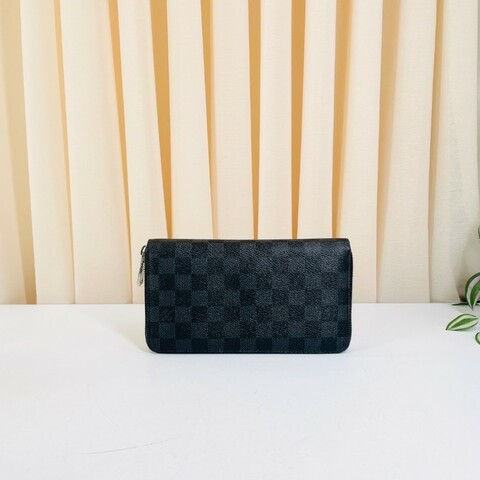 LV/路易威登  Zippy系列 經典黑色棋盤格錢包手拿包 內裡卡槽豐富 實用便捷