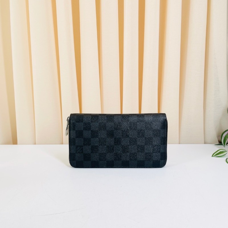 LV/路易威登  Zippy系列 經典黑色棋盤格錢包手拿包 內裡卡槽豐富 實用便捷-5