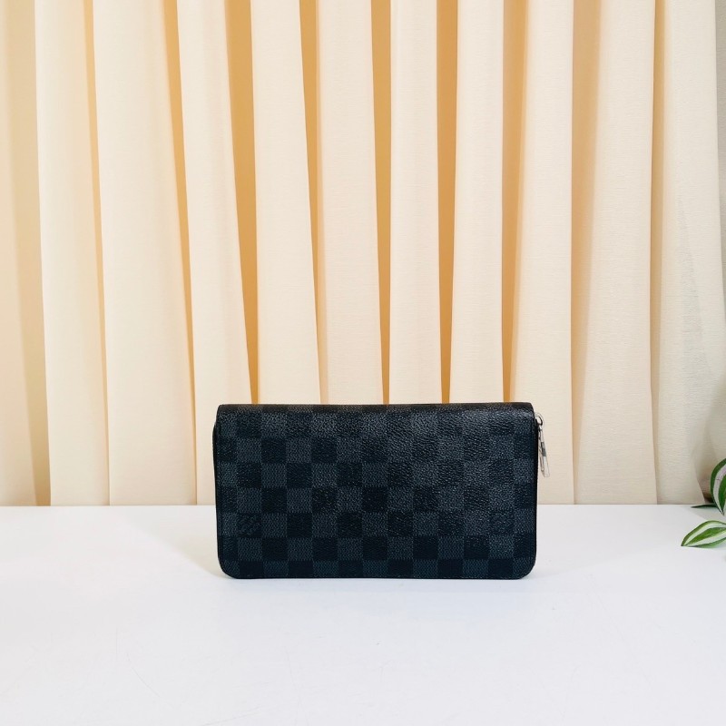 LV/路易威登  Zippy系列 經典黑色棋盤格錢包手拿包 內裡卡槽豐富 實用便捷-6