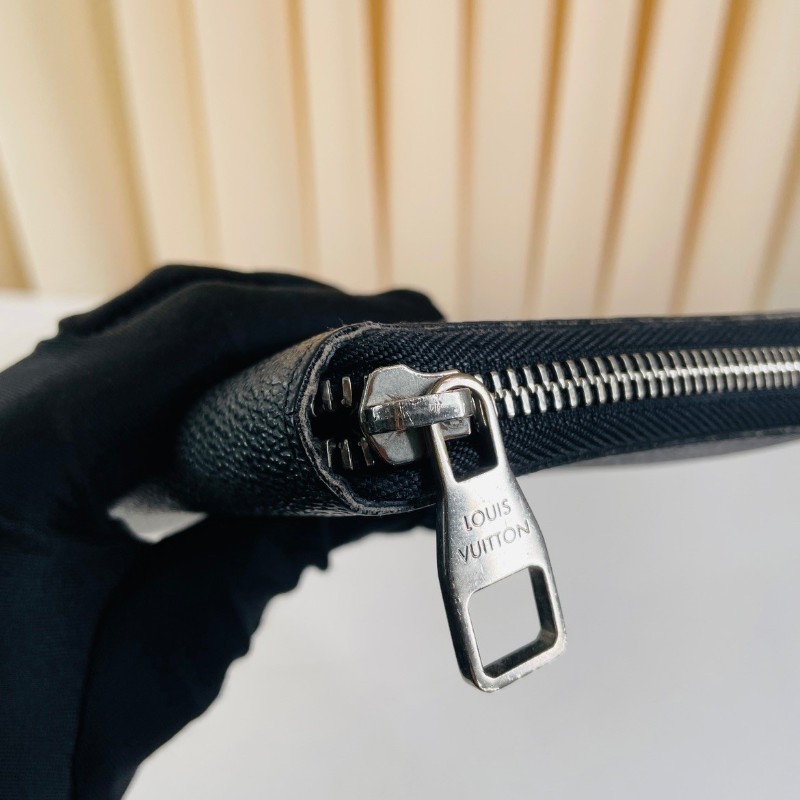 LV/路易威登  Zippy系列 經典黑色棋盤格錢包手拿包 內裡卡槽豐富 實用便捷-14