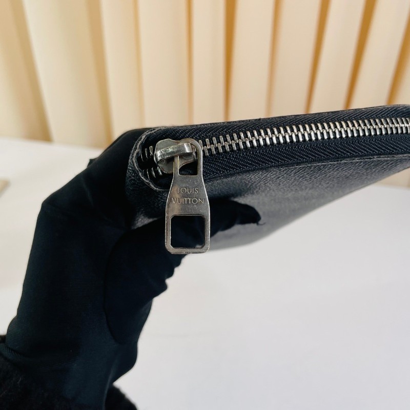 LV/路易威登  Zippy系列 經典黑色棋盤格錢包手拿包 內裡卡槽豐富 實用便捷-25