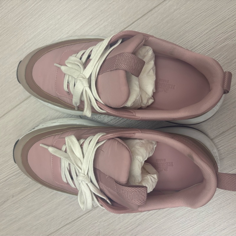 現貨商品 二手商品 Hermes 台灣愛馬仕特賣會購入 尺寸38.5 粉色運動休閒鞋-4