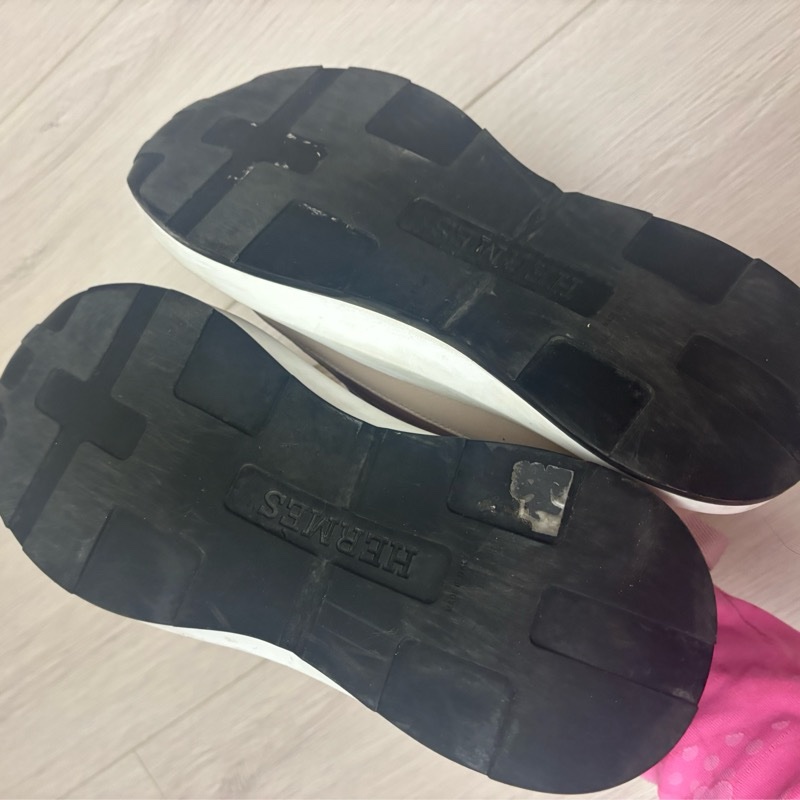 現貨商品 二手商品 Hermes 台灣愛馬仕特賣會購入 尺寸38.5 粉色運動休閒鞋-9