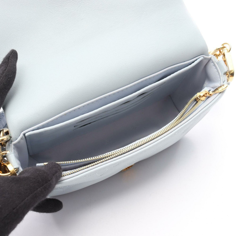 路易威登 Bubblegram 藍色冰川色肩帶錢包包，皮革，女士，藍色，M81399-2