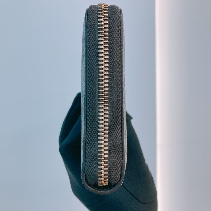 MS0500 Gucci 古馳 經典老花 帆布 拉鍊錢包 棕色 金扣 GG Supreme Zip Around Long Wallet Canvas Brown x GHW-5