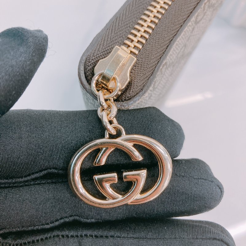 MS0500 Gucci 古馳 經典老花 帆布 拉鍊錢包 棕色 金扣 GG Supreme Zip Around Long Wallet Canvas Brown x GHW-6