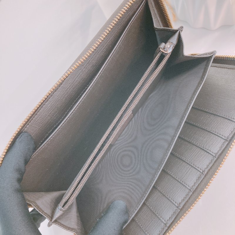 MS0500 Gucci 古馳 經典老花 帆布 拉鍊錢包 棕色 金扣 GG Supreme Zip Around Long Wallet Canvas Brown x GHW-12