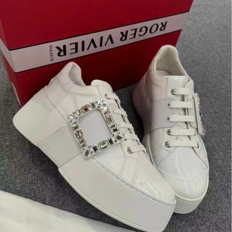 RV 鑽扣 厚底小白鞋 Twins 同款#35 36.5 37 38 好價💰-4