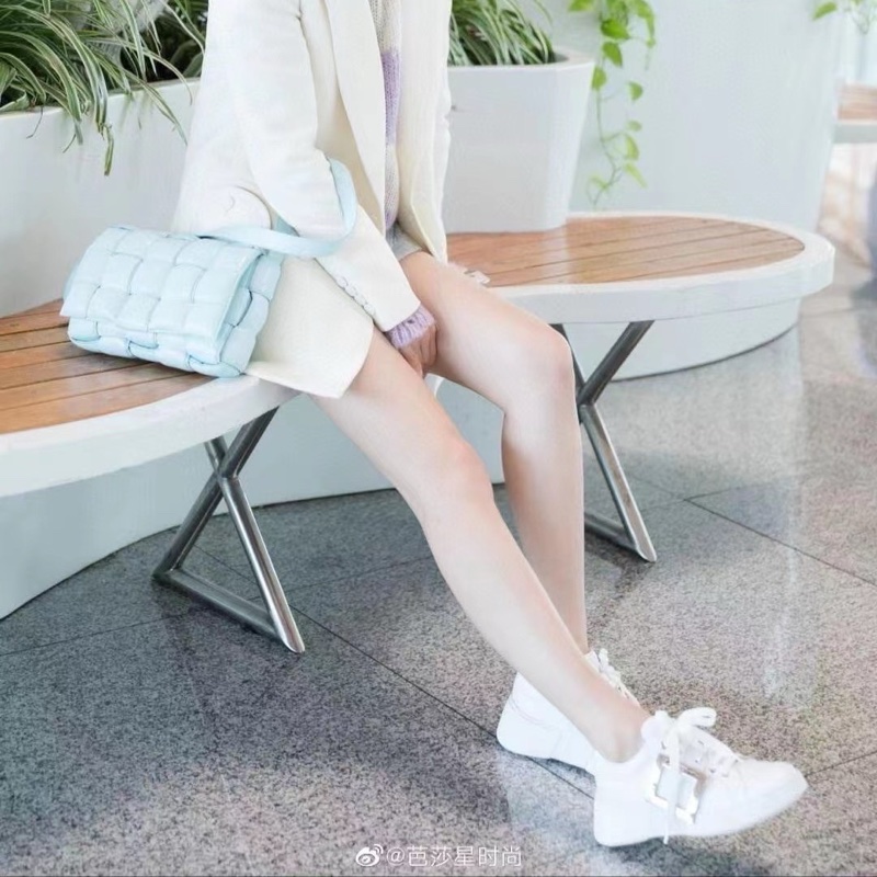 RV 銀色方扣 小白鞋 #35 36 36.5 37 37.5 38 38.5 好價💰-3