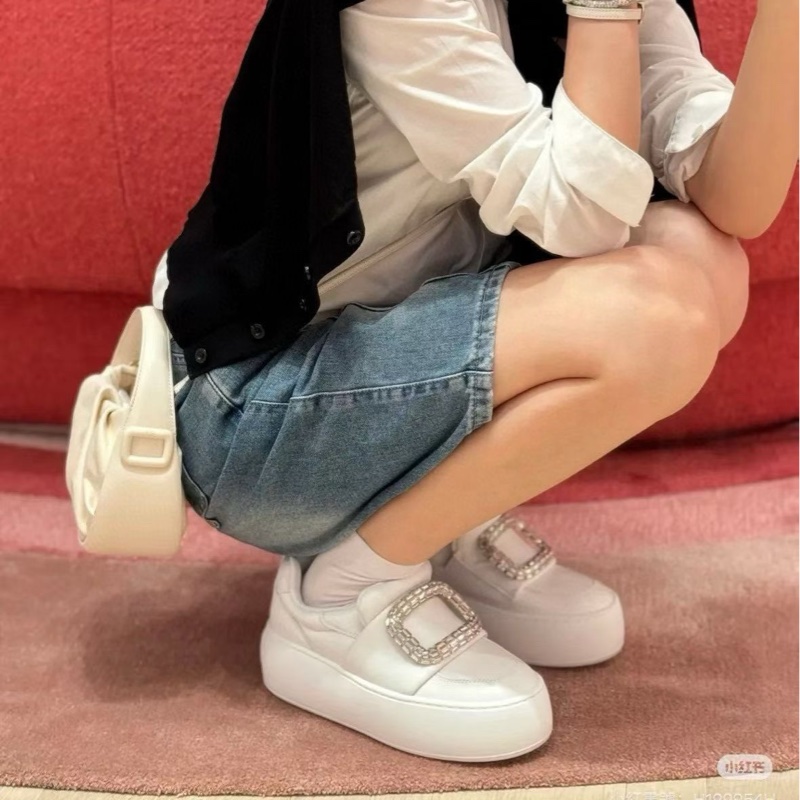 RV 鑽扣 厚底小白鞋 #35 36 37 37.5 38 好價-1