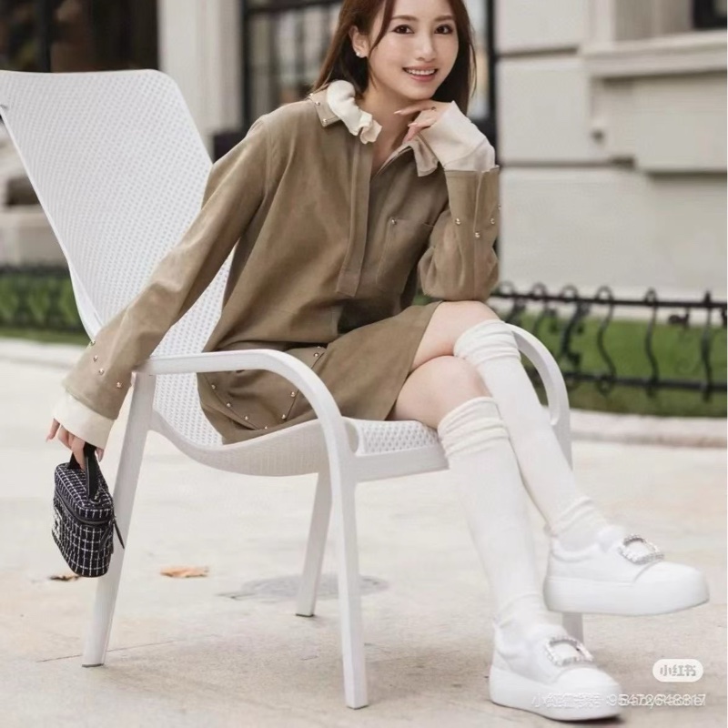 RV 鑽扣 厚底小白鞋 #35 36 37 37.5 38 好價-2