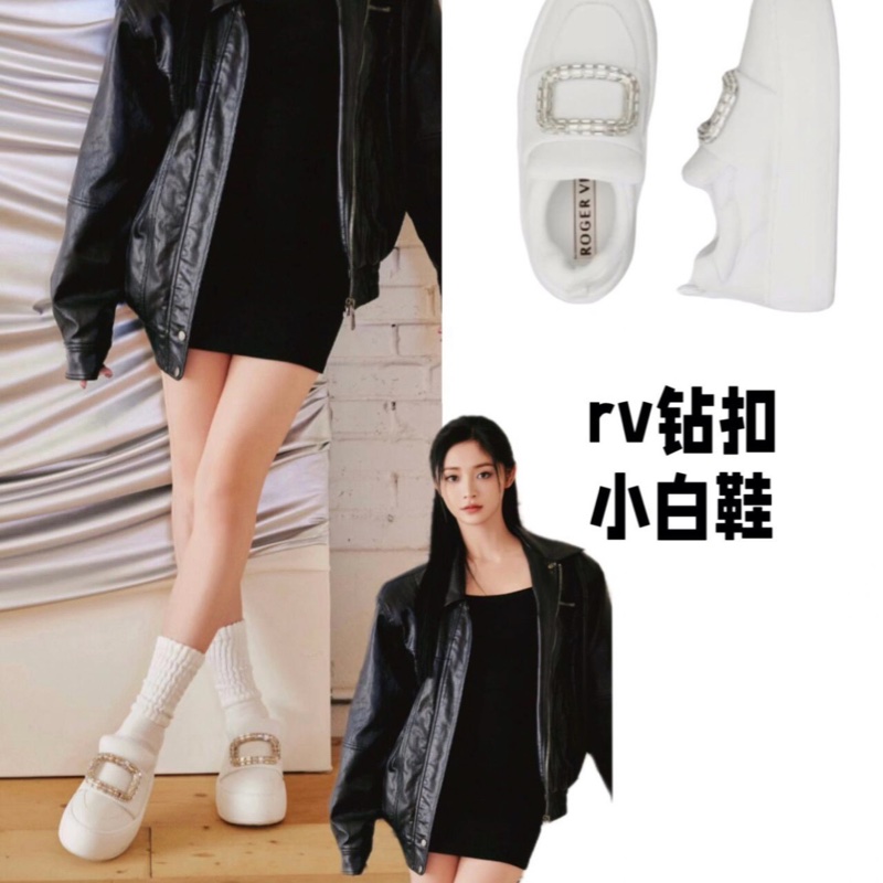 RV 鑽扣 厚底小白鞋 #35 36 37 37.5 38 好價-3
