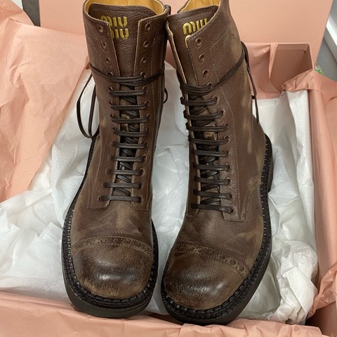 Miu Miu 做舊款 短靴 #35 37.5 38 38.5 好價