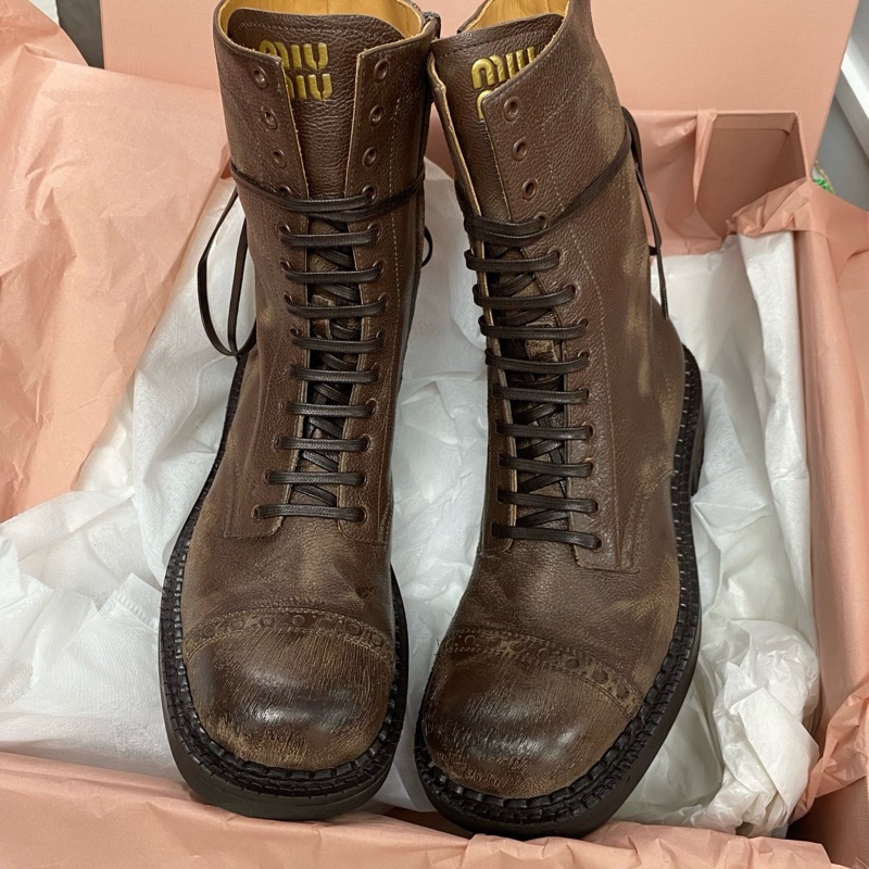 Miu Miu 做舊款 短靴 #35 37.5 38 38.5 好價-0