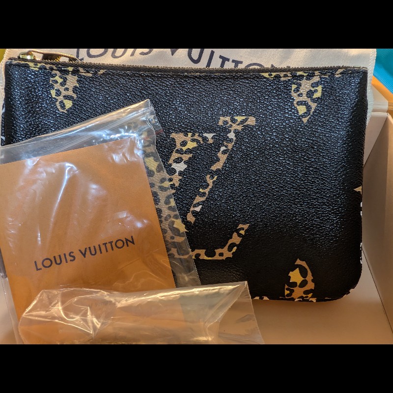 LV雙拉鍊叢林印花手提、側背包-2