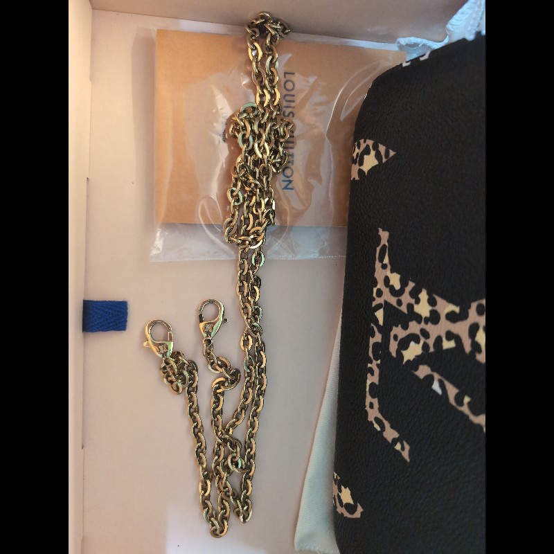 LV雙拉鍊叢林印花手提、側背包-4