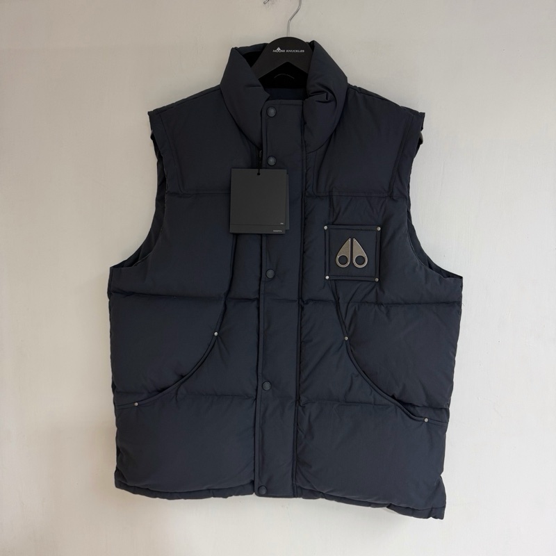 Moose Knuckles - 男款 灰色 羽絨背心#M L 好價💰-0