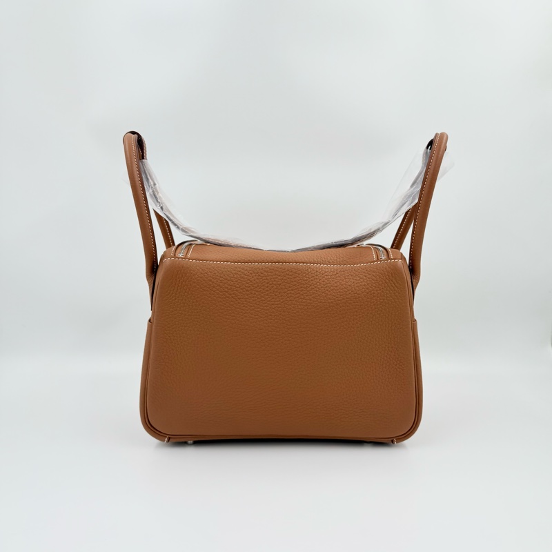 HERMES - 37棕TC銀釦26cm lindy-2