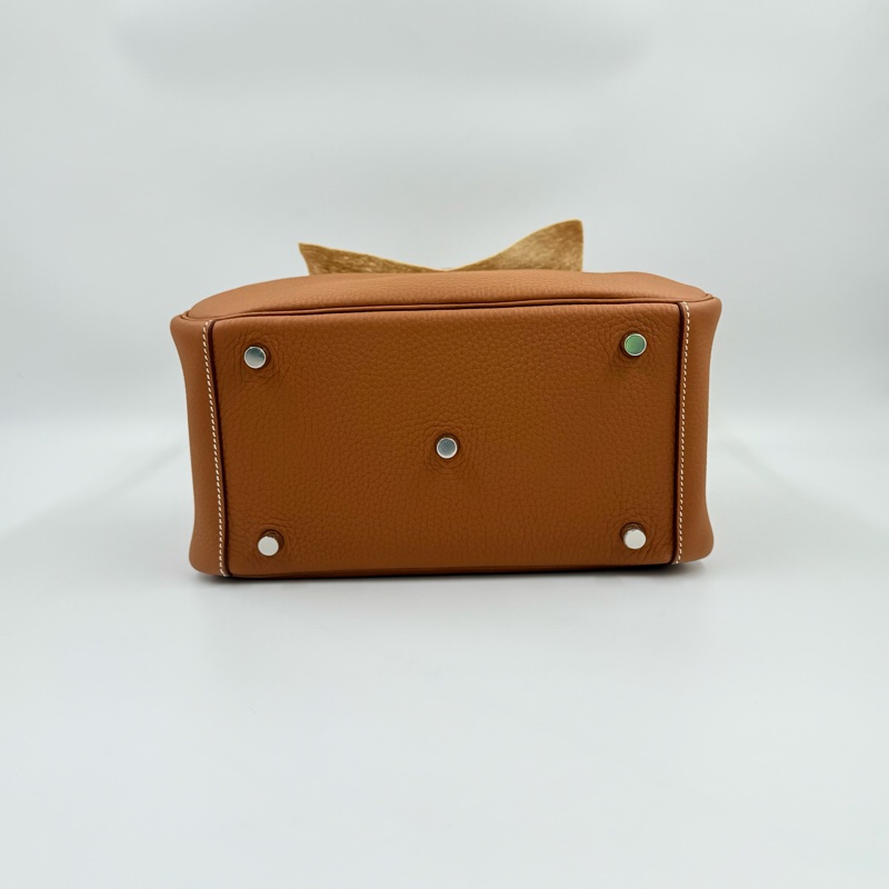 HERMES - 37棕TC銀釦26cm lindy-5