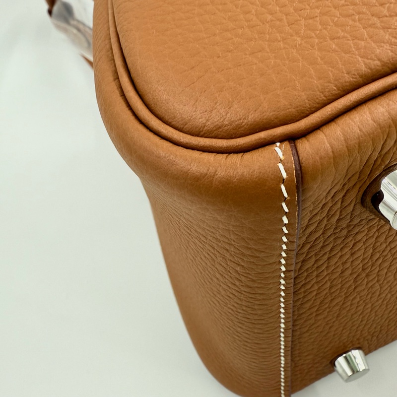 HERMES - 37棕TC銀釦26cm lindy-9