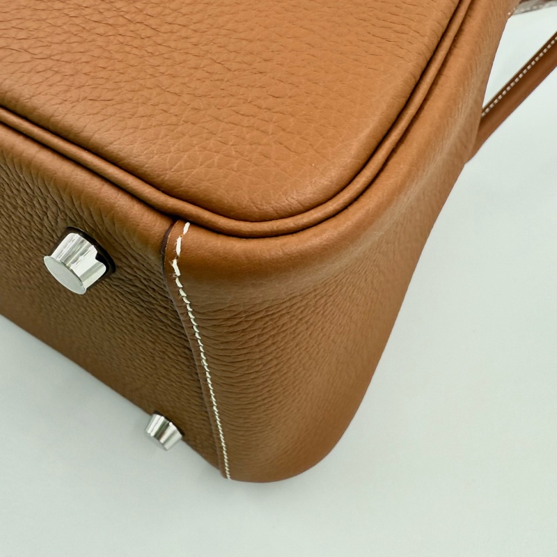 HERMES - 37棕TC銀釦26cm lindy-12