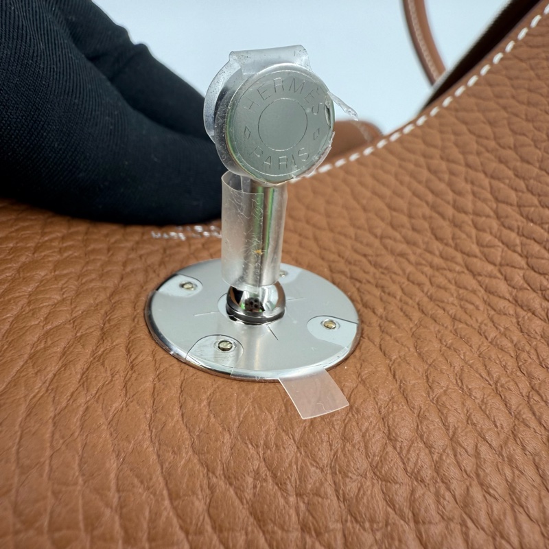 HERMES - 37棕TC銀釦26cm lindy-20