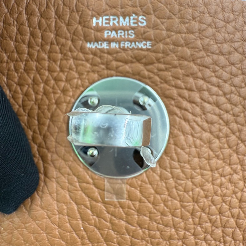 HERMES - 37棕TC銀釦26cm lindy-21