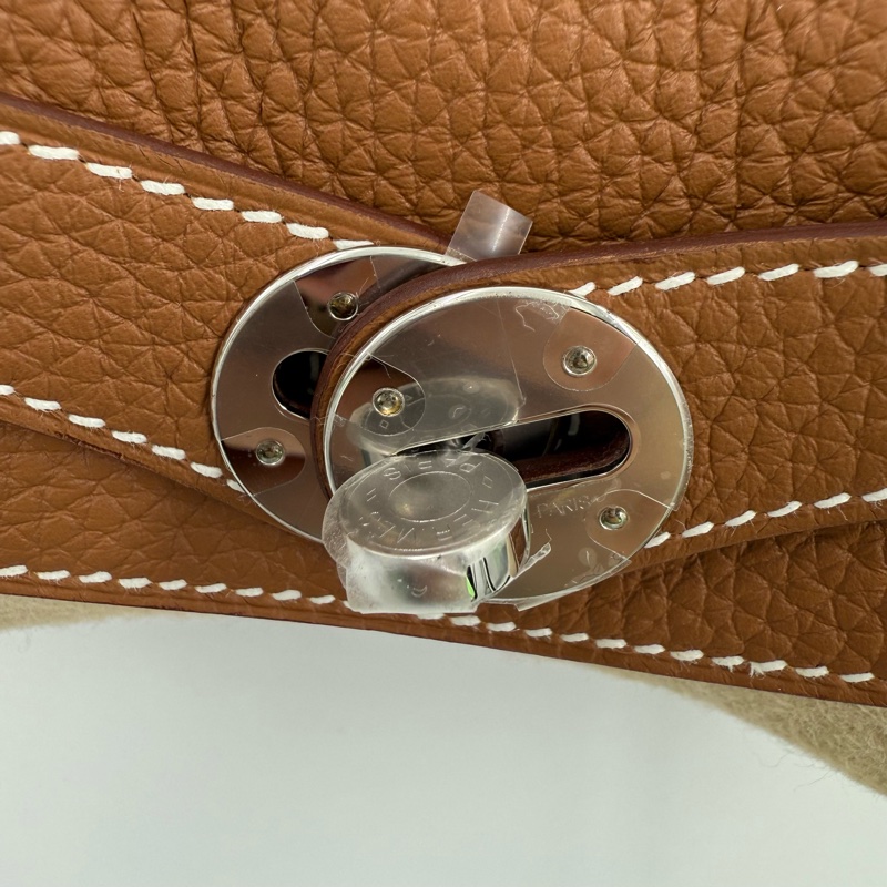 HERMES - 37棕TC銀釦26cm lindy-24