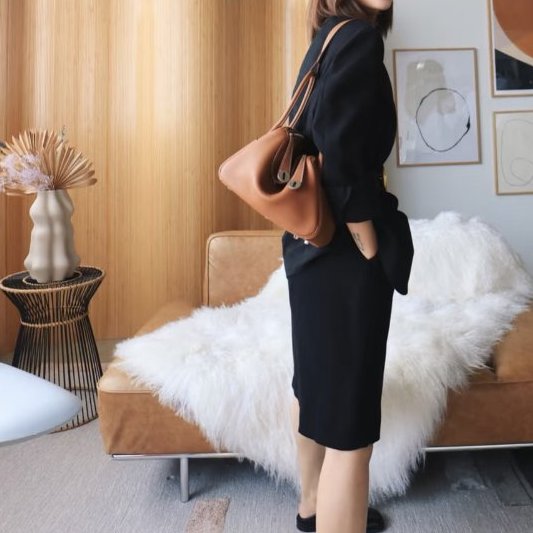 HERMES - 37棕TC銀釦26cm lindy-7